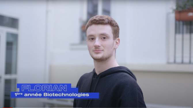 Florian BTS Biotechnologie ESTBA PARIS